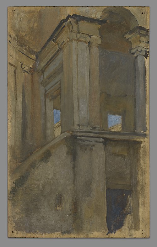 Architectural study, 1891, Edwin Austin Abbey