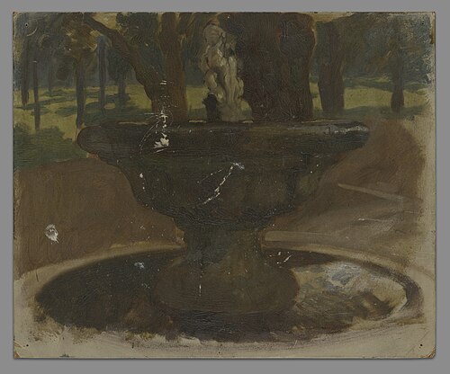 Study of a fountain, 1891, Edwin Austin Abbey