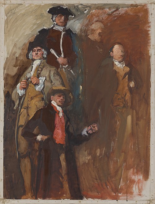 Figure study, possibly for The Apotheosis of Pennsylvania, House of Representatives Chamber, Pennsyl, 1906, Edwin Austin Abbey