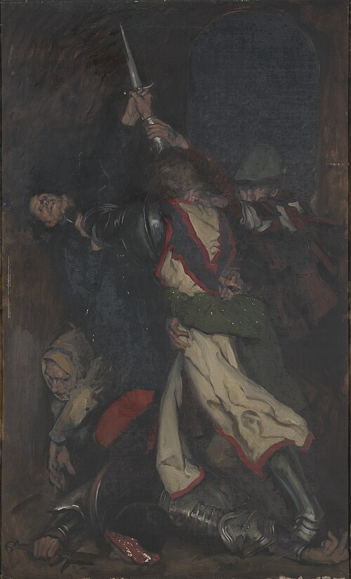 The Squire of Low Degree (one of 15 paintings, intended as a series, some unfinished), 1897, Edwin Austin Abbey