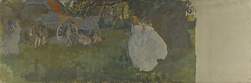 Study for “Harvest Home”, 1891, Edwin Austin Abbey
