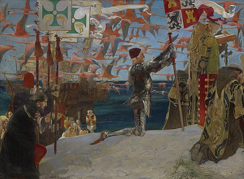 Columbus in the New World, 1906, Edwin Austin Abbey