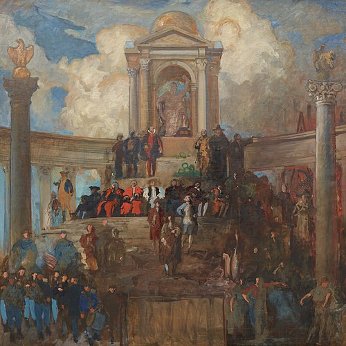 Study for The Apotheosis of Pennsylvania, House of Representatives Chamber, Pennsylvania State Capit, 1906, Edwin Austin Abbey
