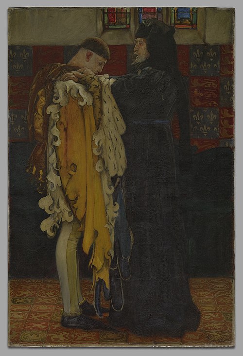 King Henry IV, Part I: The King to the Prince of Wales: “Thou shalt have charge and sovereign trust , 1905, Edwin Austin Abbey