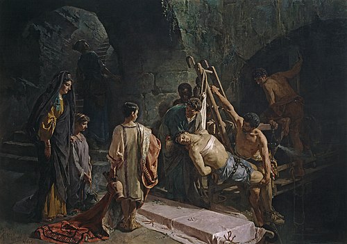 The Burial of Saint Sebastian, 1877, Alejandro Ferrant y Fischermans