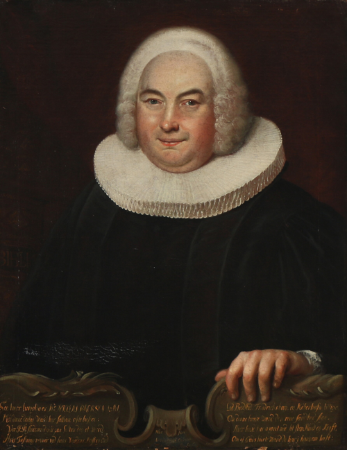 Portrait of Priest Nicolai Brorson (1690–1757), 1748, Andreas Petersen Brunnich