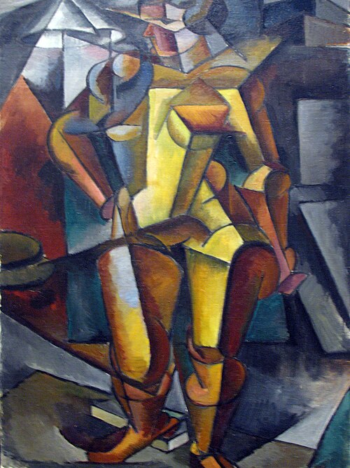 The model. Standing figure., 1913, Lioubov Popova