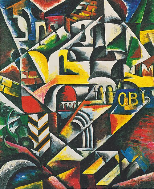 Kubistische Stadtlandschaft, 1914, Lioubov Popova