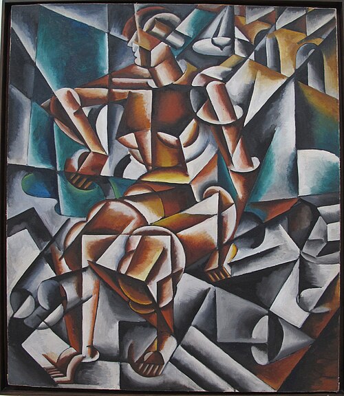 Man + Air + Space, 1913, Lioubov Popova