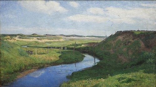 Landskap, Wiig, 1897, Kitty Lange Kielland