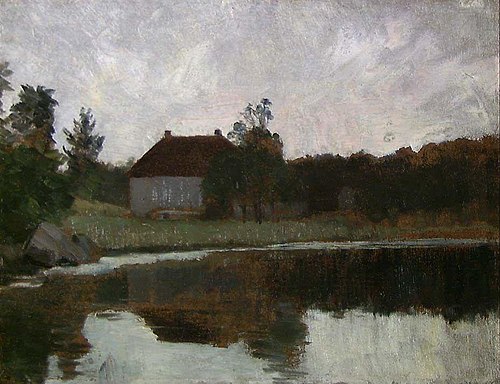 After Sunset. Study, 1885, Kitty Lange Kielland