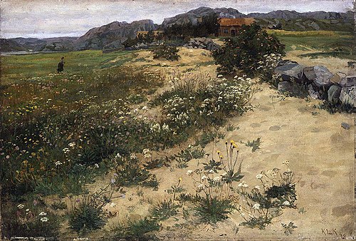 From Kvianes på Ogna, Jæren, 1878, Kitty Lange Kielland