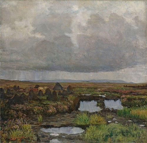 Peat Bog on Jæren, 1900, Kitty Lange Kielland