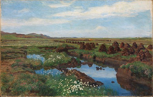 Peat Bog at Jæren, 1901, Kitty Lange Kielland