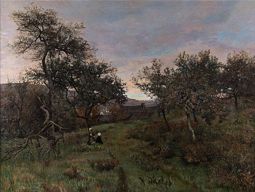 Frugthave - Rochefort en Terre, 1881, Kitty Lange Kielland