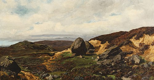 Landskap fra Jæren, 1877, Kitty Lange Kielland