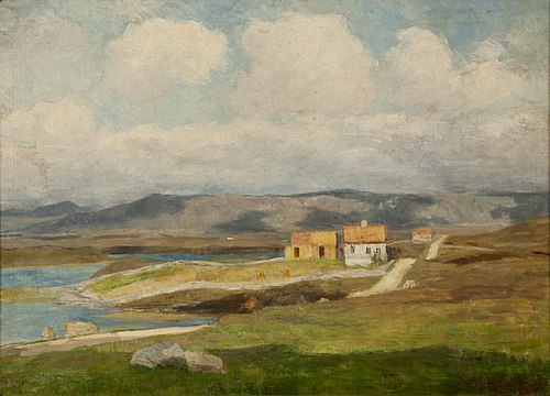 Landskap, 1889, Kitty Lange Kielland