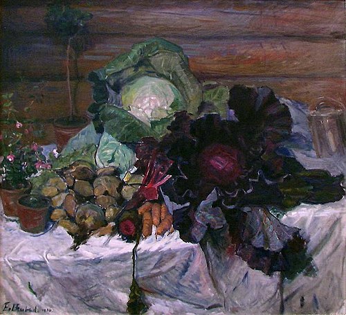 Still Life with Vegetables, 1906, Bernhard Dorotheus Folkestad