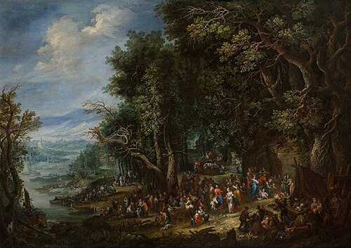 Allegory of Earth (Landscape with the Encounter of Christ with Mary and Martha), , Johann Jakob Hartmann
