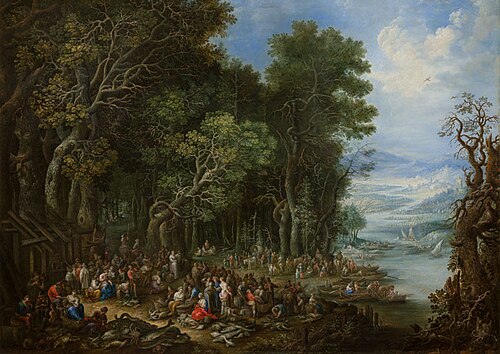 Allegory of Water (Landscape with Christ's Miraculous Draught of Fish), , Johann Jakob Hartmann