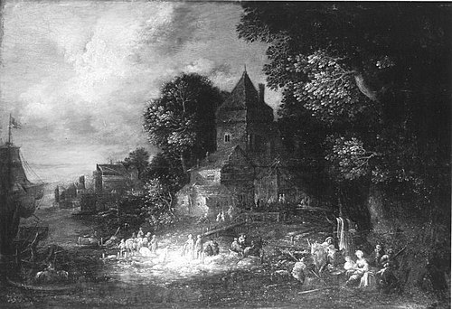 Dorf am Meer, 1701, Johann Jakob Hartmann