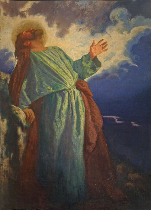 Christ on the Mount of Olives, 1908, Karl Krattner