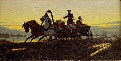 Horse-drawn vehicle, 1882, Włodzimierz Łoś