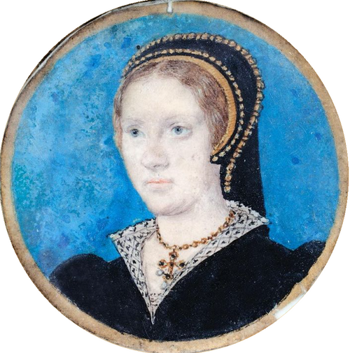 Miniature of Princess Mary Tudor, 1546, Susanna Horenbout