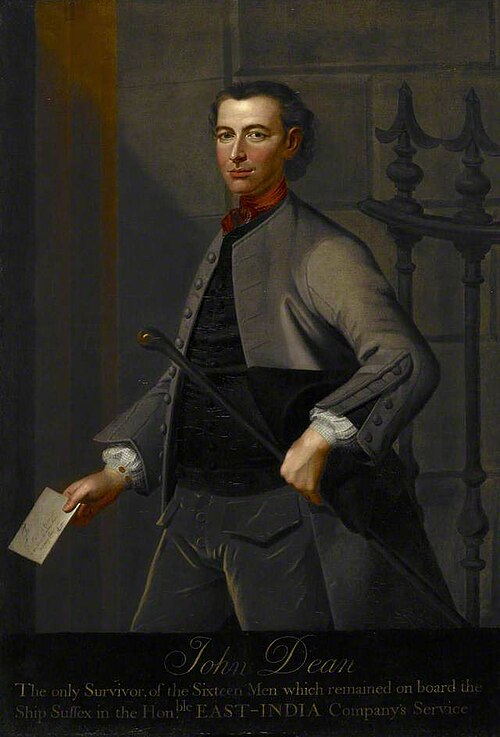 John Dean (d.1747), Shipwrecked Mariner, 1743, Willem Verelst