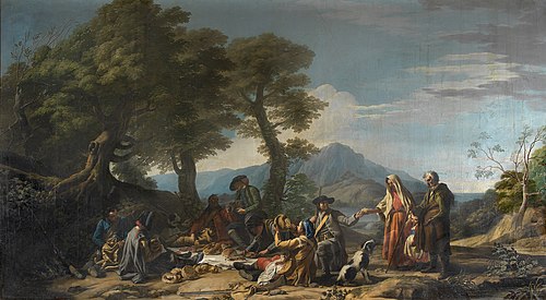 Cazadores merendando, 1774, José del Castillo