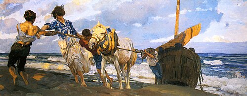 The hawser, 1910, Ettore Tito