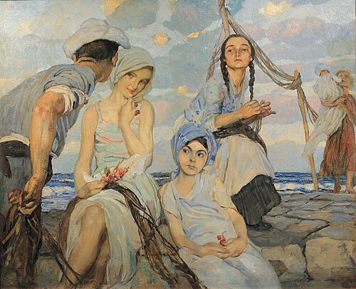 Fisherwomen, 1917, Ettore Tito