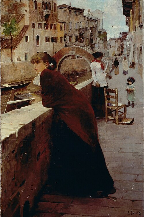Waiting, 1883, Ettore Tito