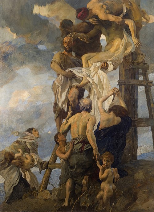 Descent from the cross, 1911, Ettore Tito