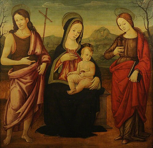 The Virgin and Child with Saint John the Baptist and Saint Mary Magdalene, 1517, Francesco Francia