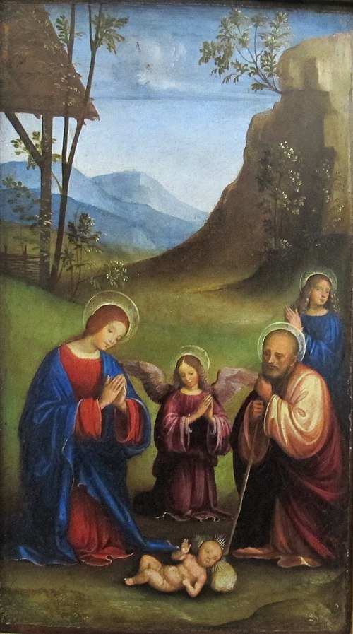 The Adoration of the Child, 1487, Francesco Francia