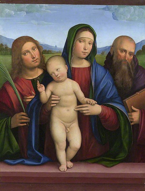 The Virgin and Child with Two Saints, 1505, Francesco Francia