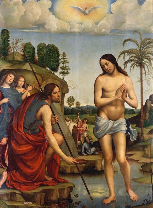 The Baptism of Christ, 1485, Francesco Francia
