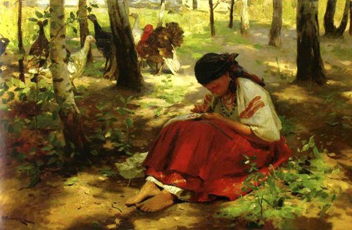 У затінку, 1900, Mykola Pymonenko