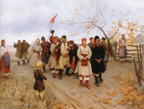 Wedding in Kyiv Gubernia, 1891, Mykola Pymonenko