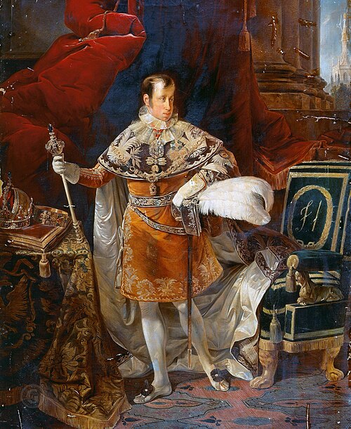 Portrait of Ferdinand I of Austria, 1837, Giuseppe Molteni