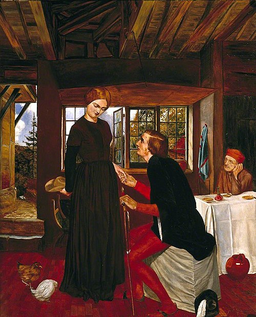 The Proposal (The Marquis and Griselda), 1850, Frederic George Stephens