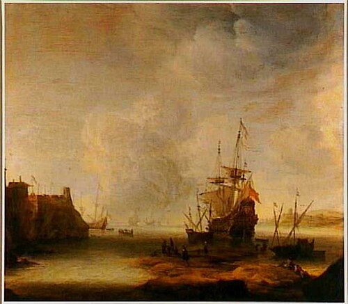 Ships in a Southern Harbor, 1651, Jan Abrahamsz Beerstraaten