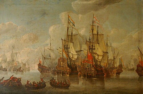 Sea Battle in the Anglo-Dutch War, 1669, Jan Abrahamsz Beerstraaten