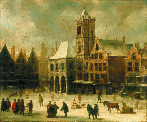 The Old City Hall of Amsterdam, 1650, Jan Abrahamsz Beerstraaten