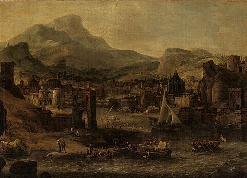 A Harbour City, 1654, Jan Abrahamsz Beerstraaten
