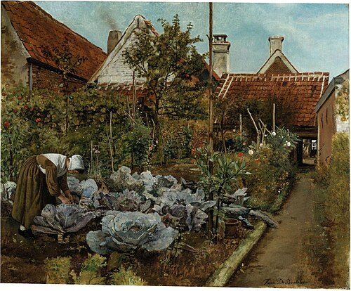 The cabbage cutter, 1864, Henri de Braekeleer