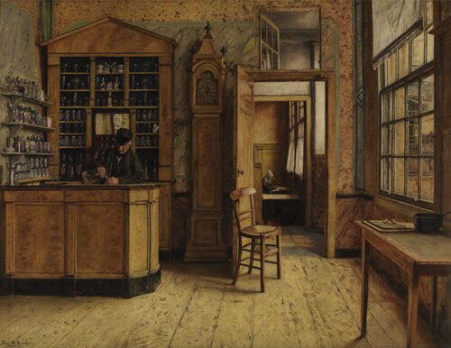The old inn, 1877, Henri de Braekeleer