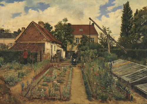 Garden of a Florist, 1864, Henri de Braekeleer