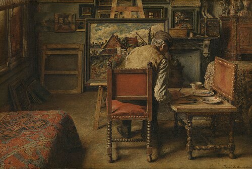 The Retoucher, 1876, Henri de Braekeleer